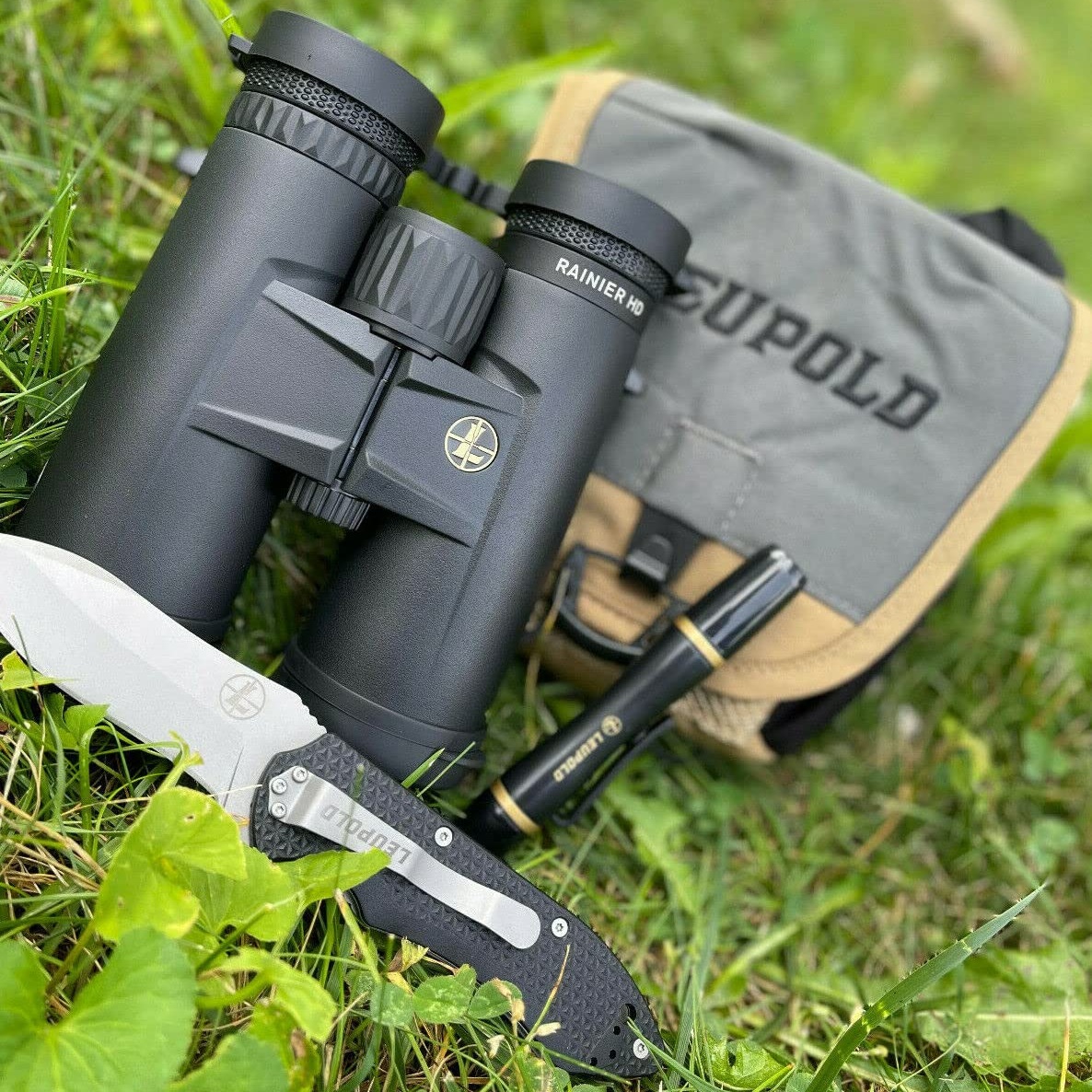 Kit binoclu Leupold Rainier HD 10X42