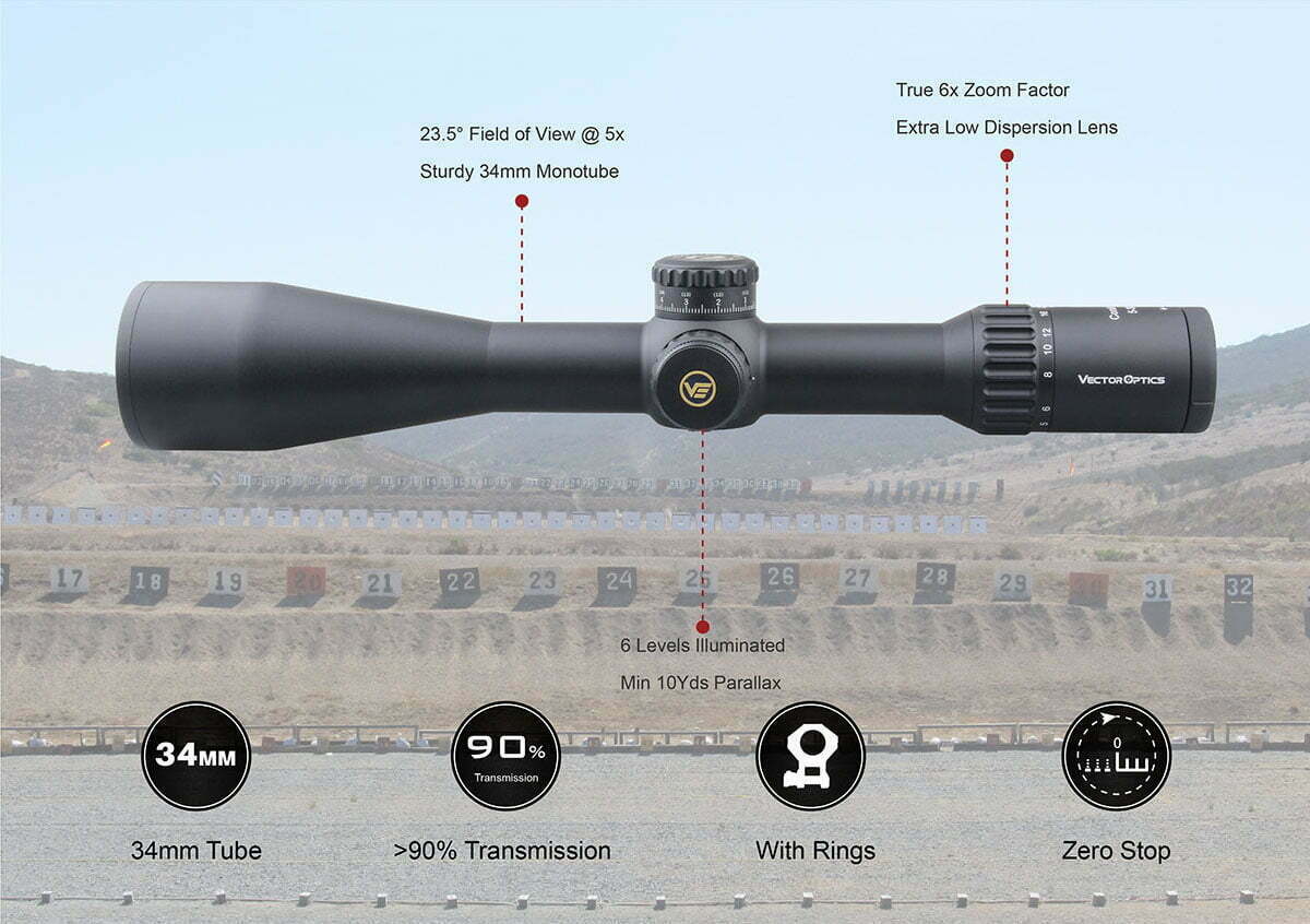 Luneta Vector Optics Continental 5-30×56 34MM FFP - imagine 2